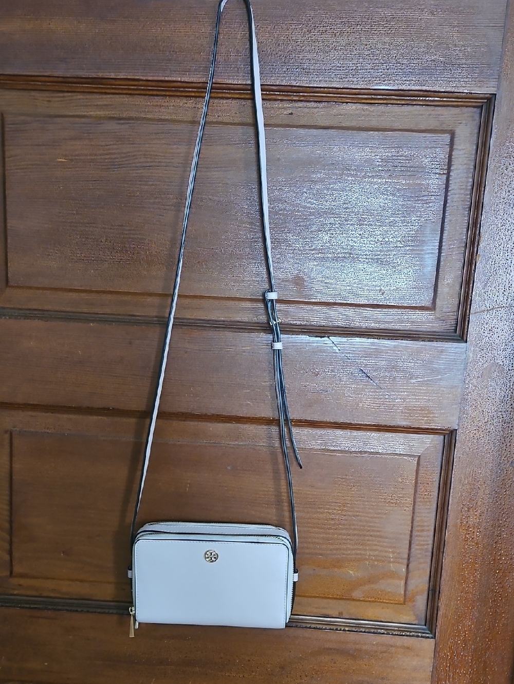 Tory Burch Blush Pink Crossbody Bag with Gold Logo